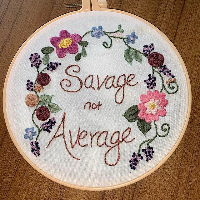 echerone's tweet photo. One of my first original designs! #savage #embroidery #busyhandshappyheart https://t.co/92ex1inGBC https://t.co/B9u5mg03ke