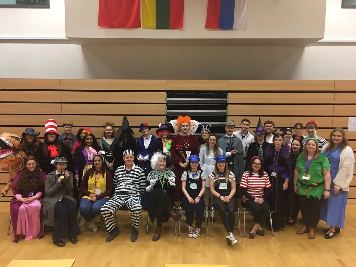 NES_English's tweet photo. “A reader lives a thousand lives before he dies... the man who never reads lives only one” thank you to our wonderful colleagues who took the time to dress up for #WorldBookDay2020 📚 https://t.co/oYtLvdpDuS