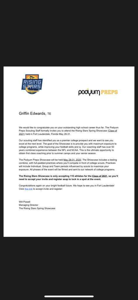 GriffinEdwards7's tweet photo. Thankyou for the invite!
@PodyumPreps https://t.co/CV4kR7dvG9