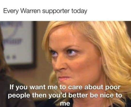 DurdIsTheWord's tweet image. Sen. Elizabeth Warren Dropped out and now #WarrenToBiden and #WarrenToBernie are trending lmao