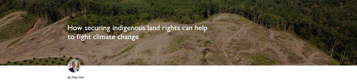 Peter Veit, Director of the Land and Resource Rights Initiative at <a href="/WorldResources/">World Resources Institute</a> believes community #landrights are essential to both slowing deforestation and capturing carbon.

Read more: ow.ly/3gek50yDQBC via <a href="/OrdnanceSurvey/">Ordnance Survey</a> @WRIGovernance