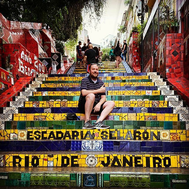 cjb2m5's tweet photo. I waited in line for far too long for this picture #brazil #brasil #rio #escadariaselaron #carnaval #carnaval2020 #carnival https://t.co/zt5JW7fdT7 https://t.co/xHBn5vk9Fm