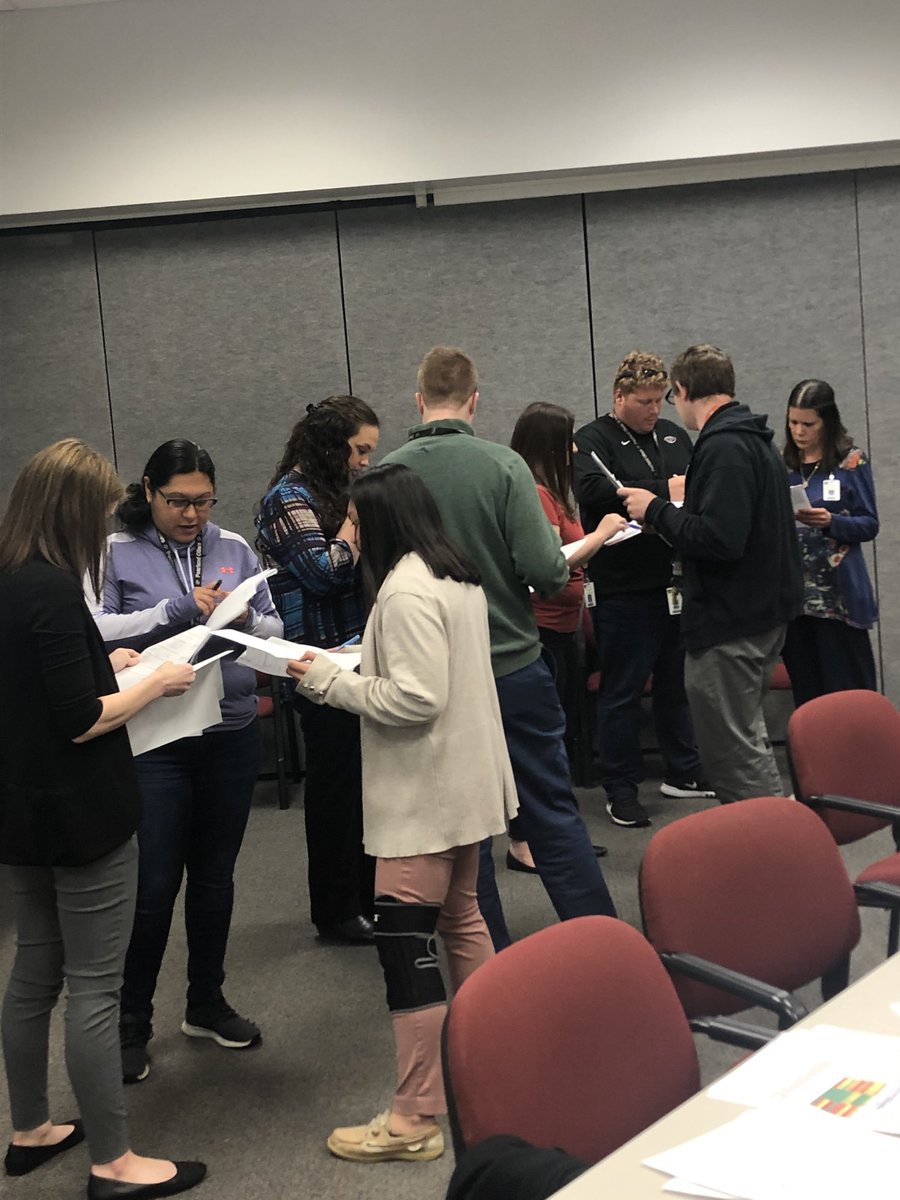 PearlandLearns's tweet photo. High School Chemistry teachers participating in collaboration of instructional implications using data. #pearlandlearns #chemistry https://t.co/shV3auHaK7