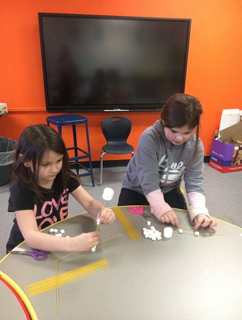 PESBulldogsIN's tweet photo. Check out these little engineers!  Patricksburg Elementary School 1st and 2nd graders had a great time creating a marshmallow tower during STEM Club. https://t.co/mAHzF9XrzC