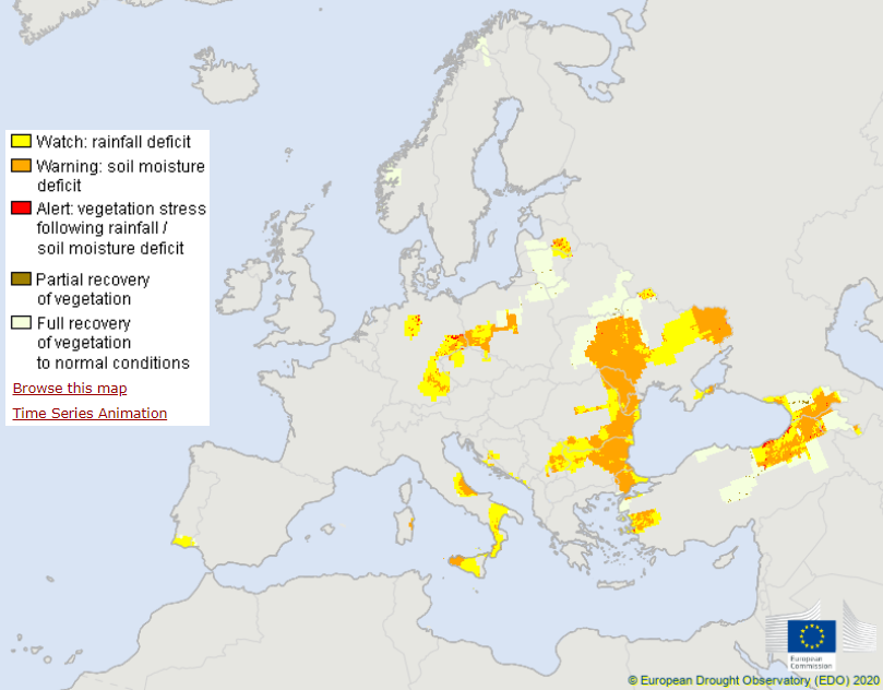 CopernicusEU's tweet photo. #DYK that @CopernicusEMS' European &amp; Global Drought Observatory provide drought-relevant information &amp; early-warnings for Europe &amp; the globe?

Learn more in today's #CopernicusObserver ➡️https://t.co/fLeOjx8RNp

&amp; check out the website▶️https://t.co/XYIQHLYN4r https://t.co/dMOUGmEcW6