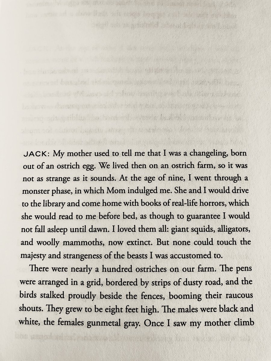 3/5/2020: "Terror Birds" by Abby Geni, the opening story from her 2013 collection THE LAST ANIMAL, published by  @CounterpointLLC.