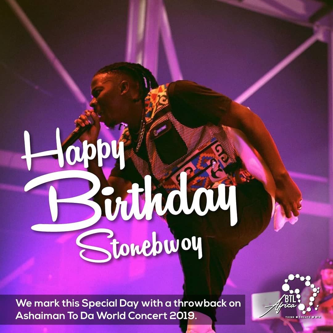 BTL_Africa's tweet photo. To the President ๐ of BHIM Nation STONEBWOY, we say a Happy Birthday๐. BTL Africa is thrilled to be linked with this remarkable brand and empire you've built.
BHIM 2 Da WORLD...
๐ฅ
#TheBTLWay
#1GAD
#tbt
#ATTWC19
#throwbackthursday
@burnitonmusicgroup_ https://t.co/X6UXpxKSTv