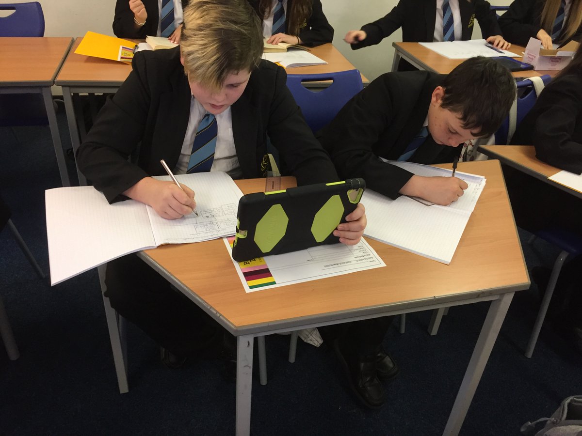 Year 7 brought reading into maths to celebrate world book day today. They used their AR books to create hidden codes, calculate area and research their favourite author to create timelines. 📚📱💻#worldbookday2020