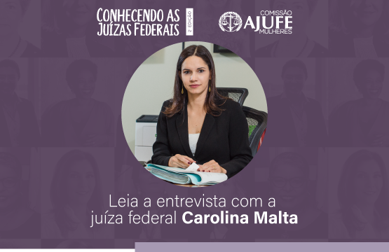 AJUFE_oficial's tweet photo. O projeto Conhecendo as Juízas Federais está de volta e, desta vez, entrevista a juíza federal @CarolinaMalta. Com mais de 15 anos de carreira na Magistratura Federal e 72 mil seguidores aqui no Twitter, Carolina conta detalhes da vida profissional. Leia: https://t.co/D0e71WaPbQ https://t.co/DATybDQJRn