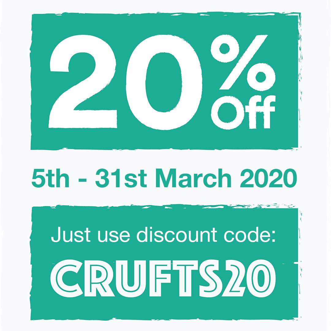 TWPets's tweet photo. We’re really sorry to be missing Crufts this year but to celebrate all things dogs we're offering 20% off all orders. To claim your discount use code CRUFTS20 in the checkout. Offer ends Sunday 31st March 2020.
#Crufts #PawsomeTravel https://t.co/STIewqxPm7