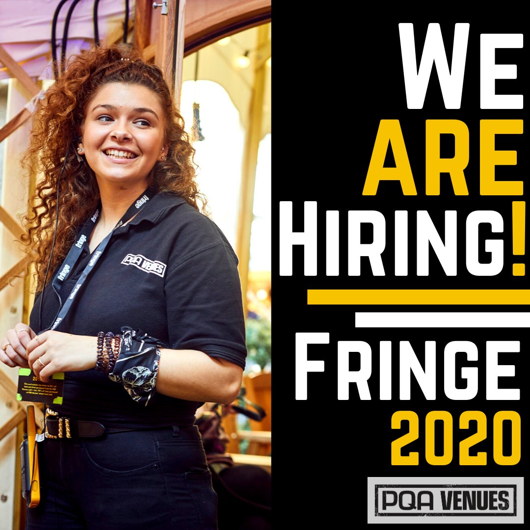 We're hiring! ✨We're on the look-out for proactive team players to work with us at PQA Venues! We're currently hiring technicians, chefs, and a team of FOH staff as well as a Food and Beverage Manager. To apply today, please follow this link 👉 bit.ly/2IjWHQN