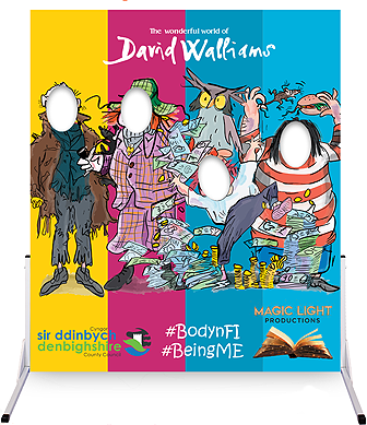 photocutouts's tweet photo. #DavidWalliams photo cutout board went down a storm with school children when Denbighshire County Council ran a David Walliams-themed roadshow with #MagicLightProductions https://t.co/lux7YlQCKV #WorldBookDay #WorldBookDay2020 #bookthemedevents #roadshow #ShootItShareIt https://t.co/gnn2k3HWjM