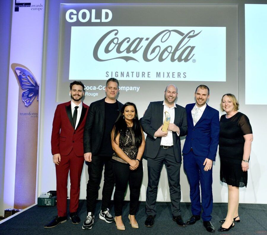 DragonRougeUK's tweet photo. What a Victorious Night at @TransformSays Awards Europe 2020!
We were honoured with 4 prizes including 2 Golds and 2 Highly Commended!
#transformawards2020 #brandingnews @CocaColaCo #signaturemixers #Grosvenor @GrupaMtp @SpinnupCom #Lumyna #designawards
https://t.co/jrmtdwC7Ku https://t.co/ggvwj8HcJW