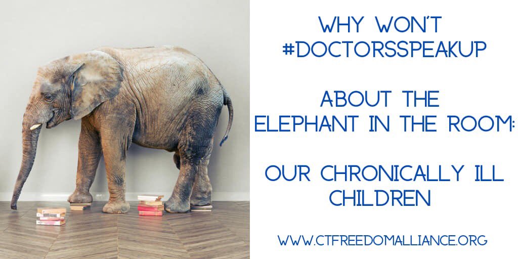 MichellePaolel1's tweet photo. When will #DoctorsSpeakUp ? When only the pro choice pediatricians have patients left in their practices? When there are no longer any healthy children to compare the chronically ill to? #InformedConsent #wedid #notbornwithit https://t.co/qSw1LpWIdq