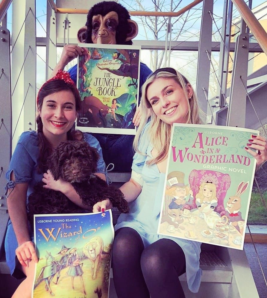 we_are_milk's tweet photo. It’s #WorldBookDay and we love a theme at Milk HQ! Here are Libby, Clarice and Sam from Client Services and Studio with their favourite childhood books 📚💫🌈

#fancydress #theme #agency #marketing #advertising #agencylife #manchester #books #vscocam https://t.co/nEmGIQWzi5