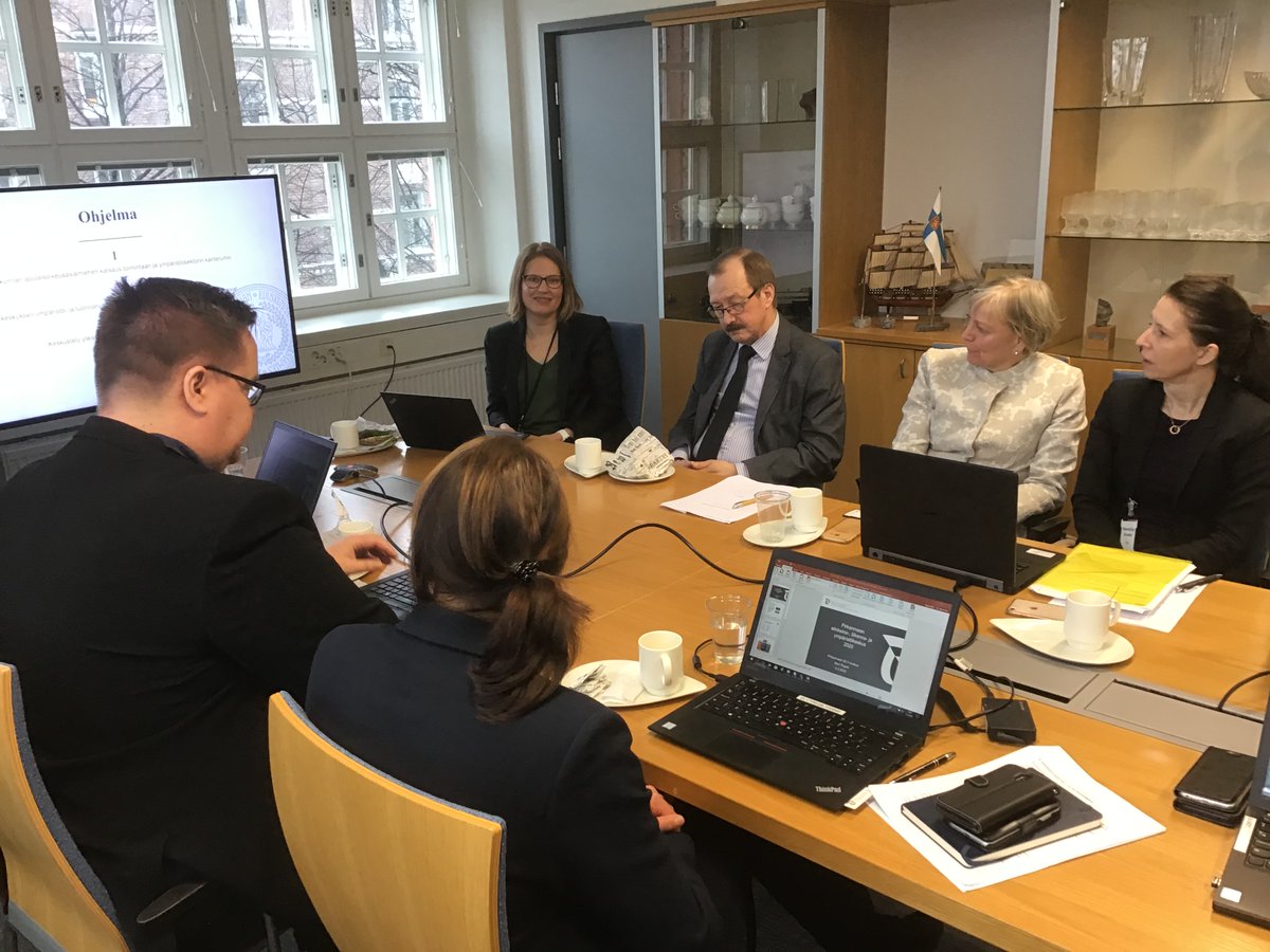oikeusasiamies's tweet photo. BJO Sakslin och JO-kansliets experter på inspektion i Birkaland NTM-central #100vuottaoikeusturvaa #oikeusasiamies https://t.co/M3MTnI1i7L