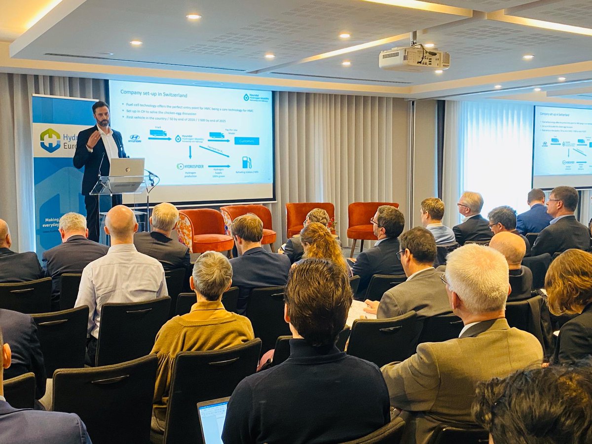 H2Europe's tweet image. Mark Freymüller, CEO at @HHM_Ltd: “We’re looking at closing the total cost of ownership (TCO) gap: we need #sectorcoupling, market and upselling, costs reduction, and politics to cover external costs of #heavyduty traffic”