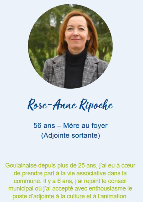 alainvey2020's tweet photo. Rose-Anne RIPOCHE, colistière de la liste Basse-Goulaine, Moderne et Humaine https://t.co/PIpQm95TIx