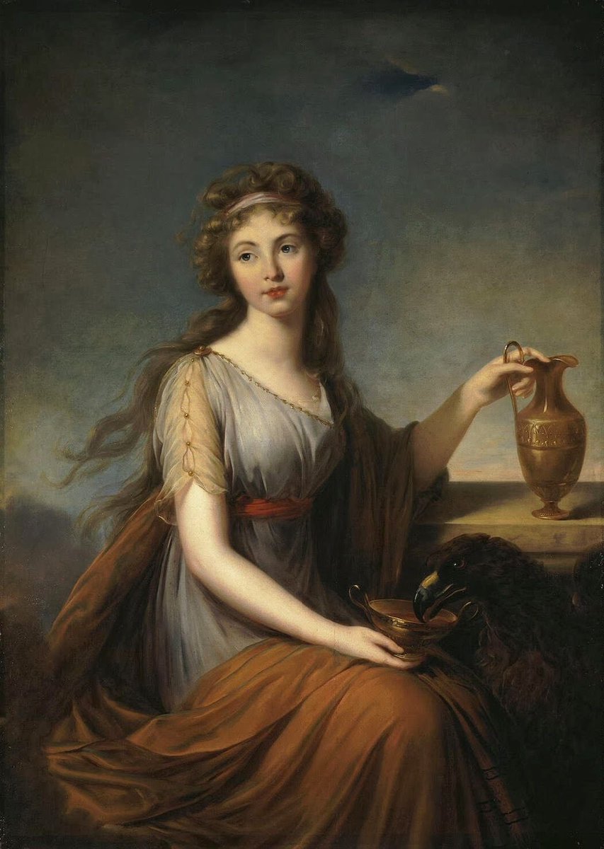 LourdesFreixa's tweet photo. Elisabeth-Louise Vigée-Lebrun
‘Retrat d’Anna Pitt com a Hebe’ 1792 #art #donesartistes 🟪👩🏽‍🎨 #artenfemeni #oil https://t.co/xht2b19YH7