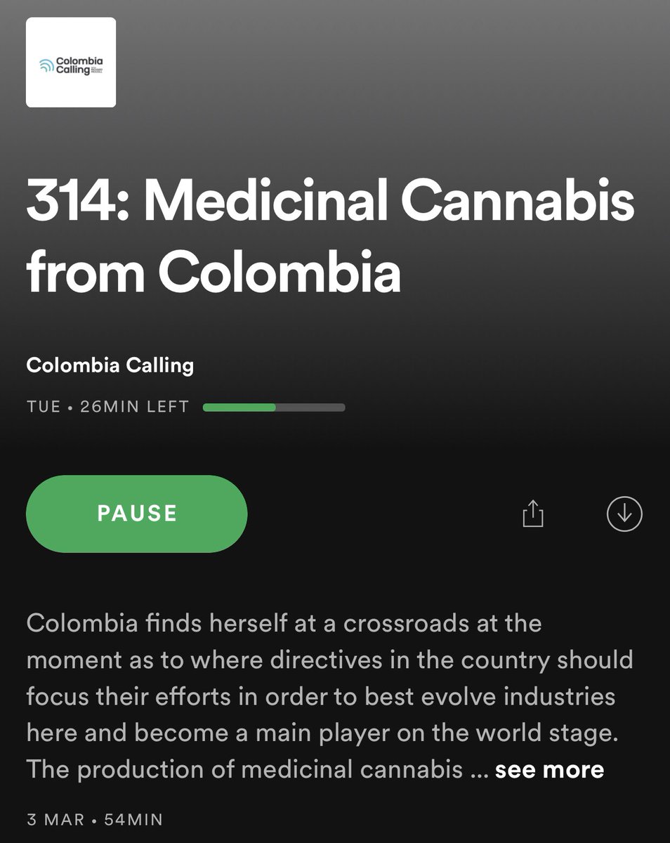 frenchiekiwi's tweet photo. Hear about how #colombia is seizing the opportunity of #medicinalcannabis, and turning around its fame. Fantastic episode @ColombiaCalling https://t.co/CAUDCJzHpf great for #NZ companies in the #HorTech to get a sense of that #canabis industry is moving here. Thanks @CasaAmarilla https://t.co/82jxsvsYZQ