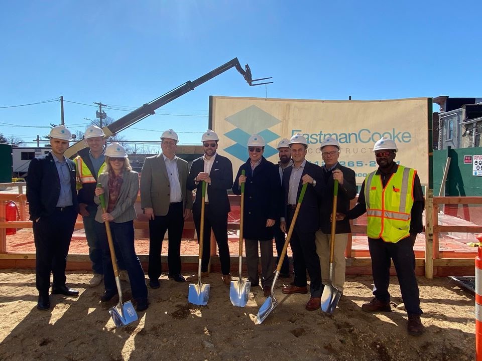 landowarchitect's tweet photo. Groundbreaking has taken place for #CentralTownhouse on the campus of Central Assisted Living. Landow and Landow Architects previously designed a modernization for the campus' main building. #LandowandLandowArchitects #EastmanCookeConstruction #AssistedLiving https://t.co/SWi3f84eYT
