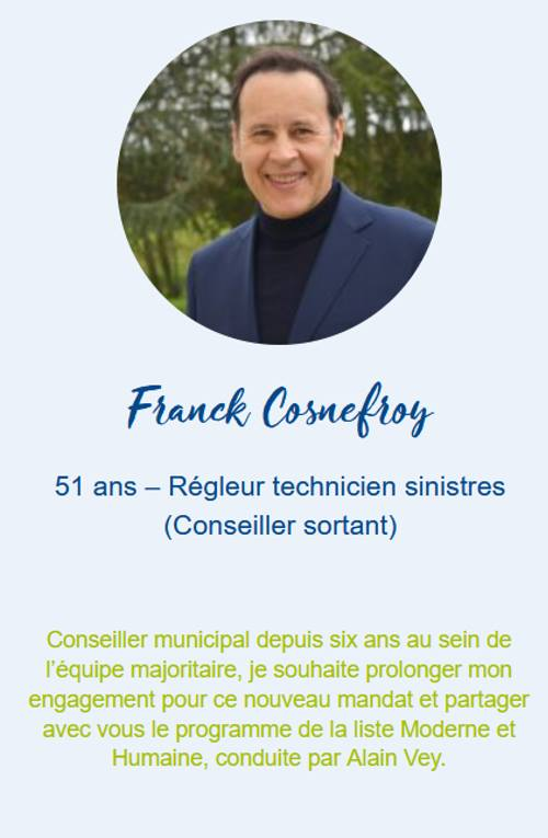 alainvey2020's tweet photo. Franck COSNEFROY, colistier de la liste Basse-Goulaine, Moderne et Humaine https://t.co/WjF4nfcr45