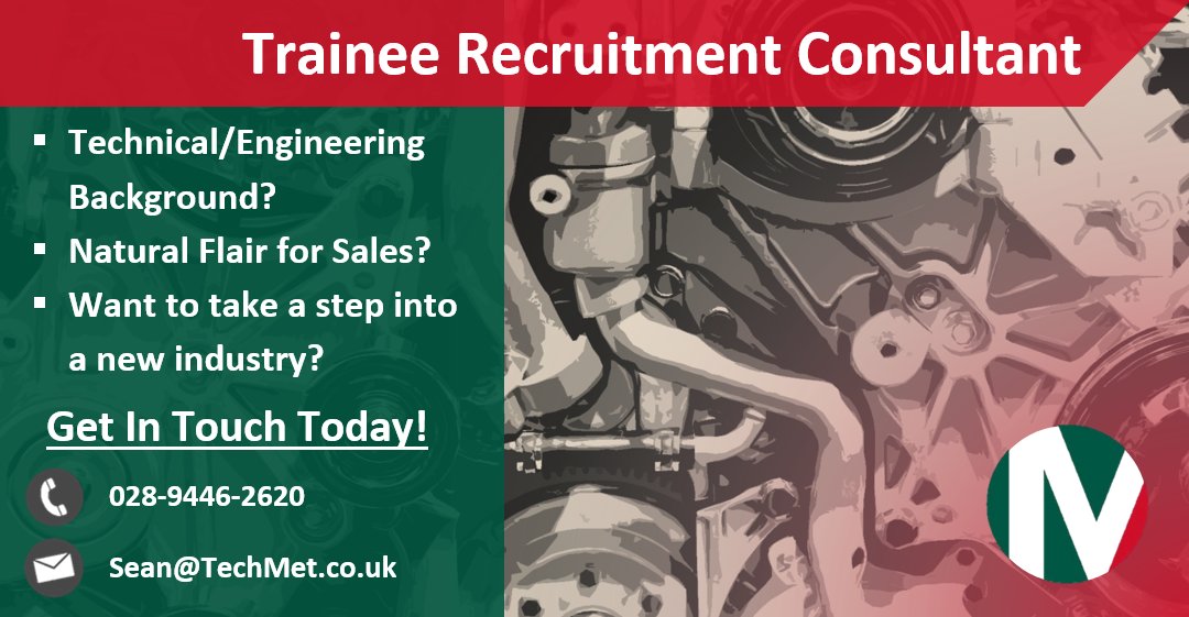 We are growing our team at TechMet and are keen to hear from individuals who have a sound understanding of the manufacturing/factory floor environment coupled with good customer/sales skills as well as confident communication skills. 

#Recruitment #TechMet #Engineering
