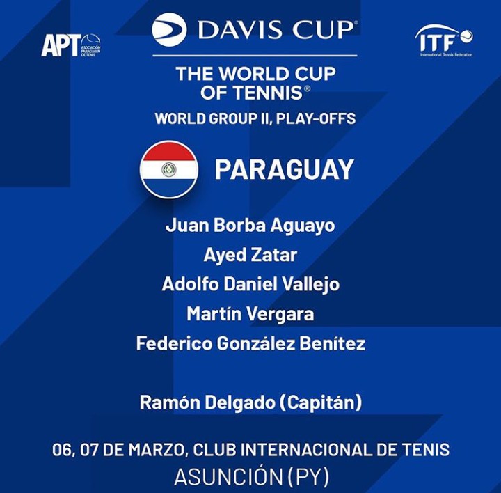 PlanetaDeporti8's tweet photo. #Tenis 🎾🇵🇾
PLAY OFF DEL GRUPO MUNDIAL II
Se jugará en el @CITpy los días viernes 6 y sábado 7. Hoy al mediodía se realizará el sorteo del orden de los partidos, ya que según formato de la competencia, la raqueta 1 enfrenta al 2.
📸 ATP https://t.co/QgzhOUvD11