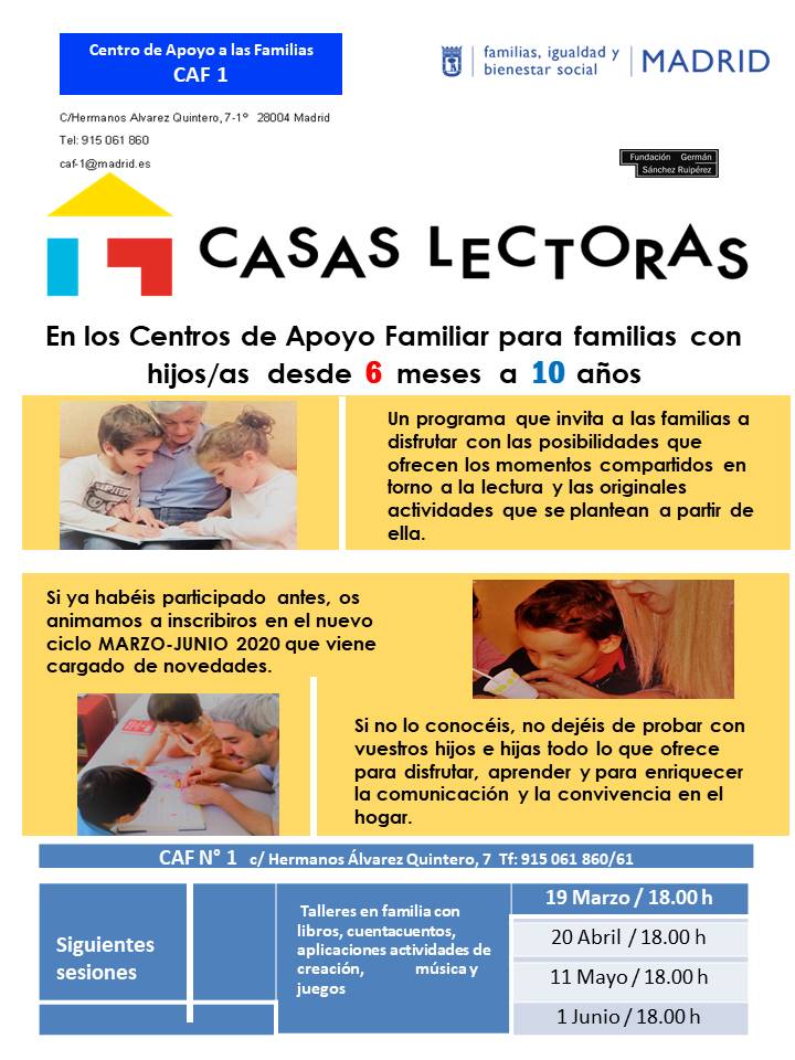 FEC_Ampa's tweet photo. ¿Sabes contar cuentos? Aprende junto a tus hijos/as en las 
#CasasLectoras #CAF1 #planeschamberí https://t.co/6QMMVTr6zN