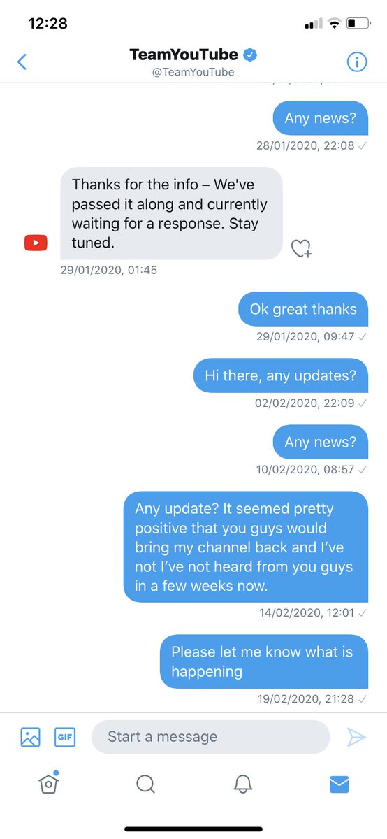 SBoxingAcad's tweet photo. @YouTube @ytcreators @YouTubeTV I was told my channel would be reactivated and now no one is getting back in touch..it’s been 3 months now. Any news?? https://t.co/ZXqA3VF2Kq