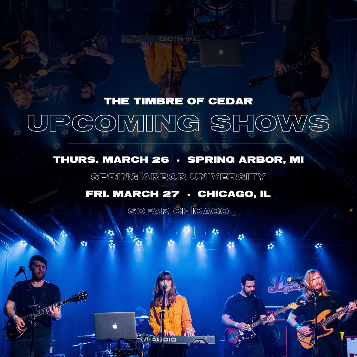 🚨SHOW ALERT!! 🚨

✨Opening for <a href="/MikeMainsMusic/">Mike Mains & The Branches</a>  on 3/26 at <a href="/springarboru/">Spring Arbor University</a> 

✨Playing @SofarChicago  on 3/27 

Can't wait!! 😍
.
.
.
Comment below with what songs of ours we should play!! 👇