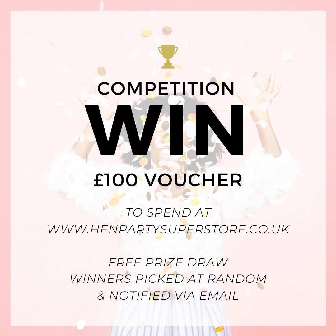 Don't miss the chance to make your hen do even more spectacular! 🥂Enter our free prize draw at henpartysuperstore.co.uk