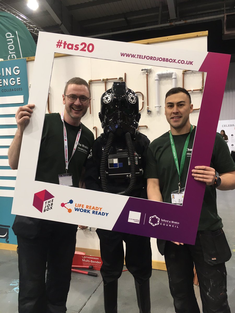 TelfordWrekin's tweet photo. There are even guest appearances at the @WrekinHG stand #taess20 #telfordjobbox https://t.co/ouhVHYlExA