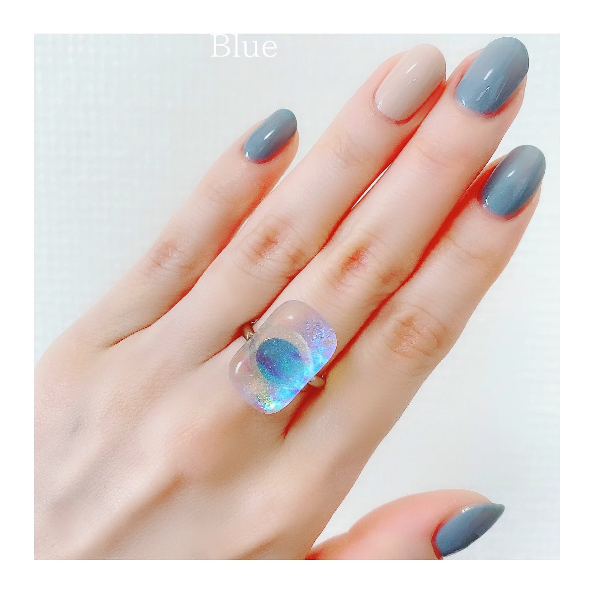 white background nail polish fingernails solo simple background blue nails close-up 1girl  illustration images