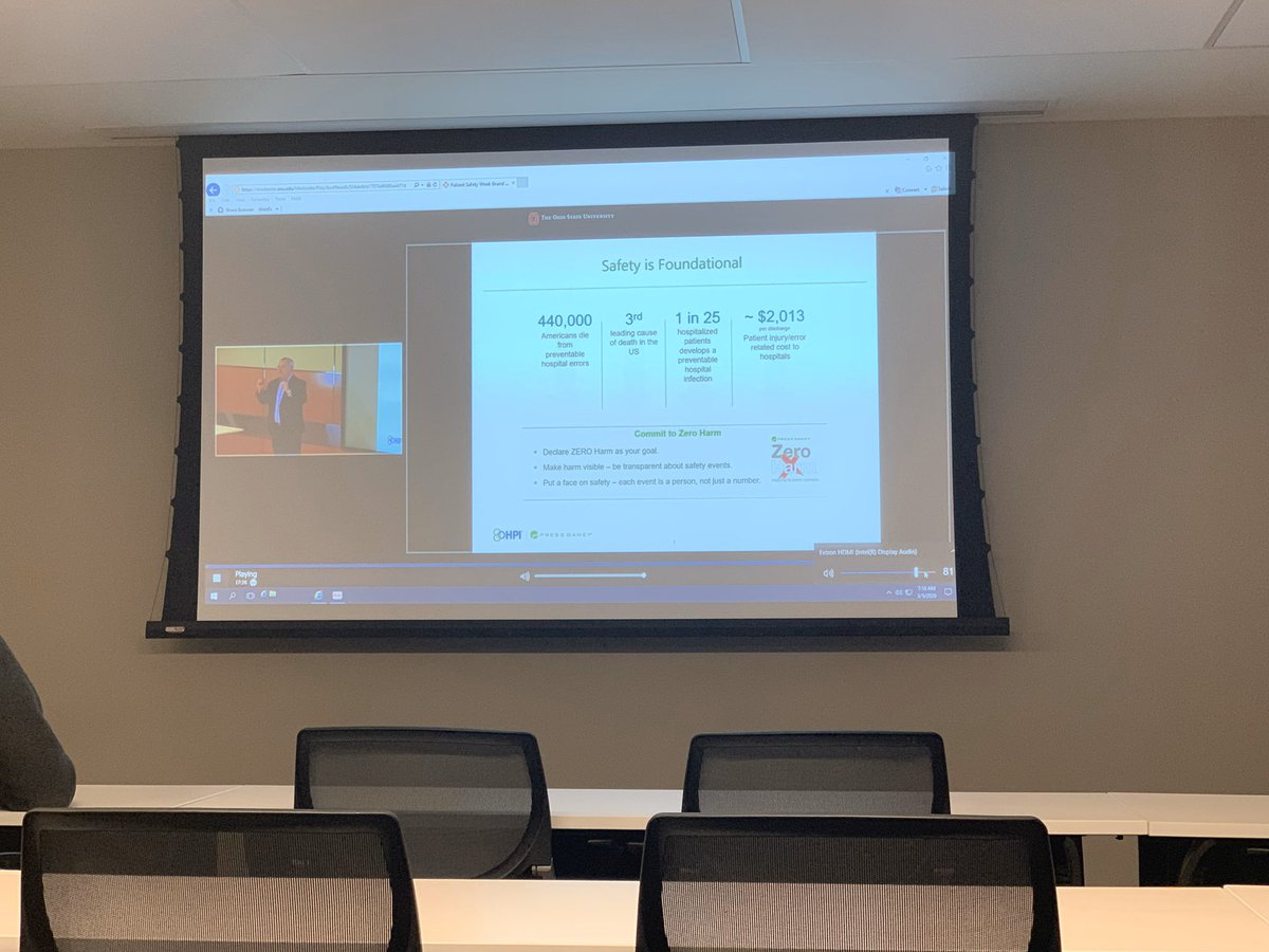 NeurosurgeryOSU's tweet image. Happy patient safety week! Interesting talk on reducing errors in the care of patients at university wide grand rounds! #patientsafety #reducingerror