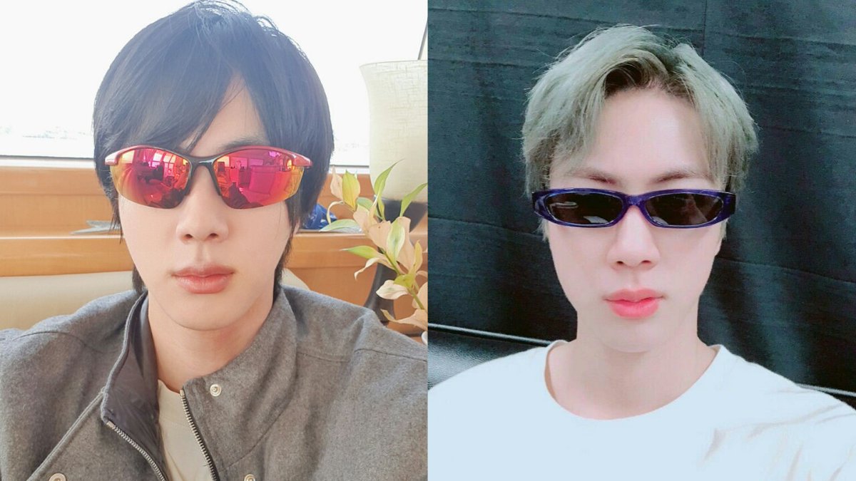RJSeokjinnie's tweet photo. Jin with glasses appreciation tweet https://t.co/IH9KyKLG19