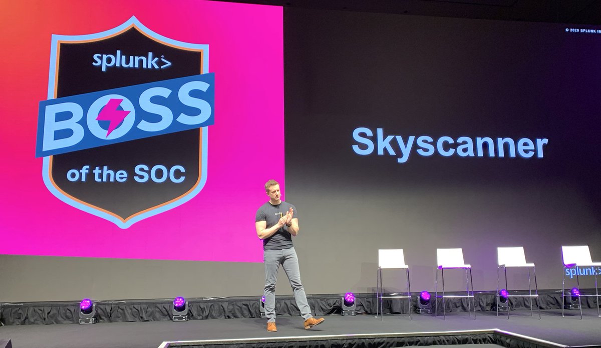 SplunkUK's tweet photo. Announcing the winners of
#BOTS = Skyscanner
#BOTN = Team Enigma
Congratulations!
#SplunkLiveLDN https://t.co/PwMFsYtCTJ