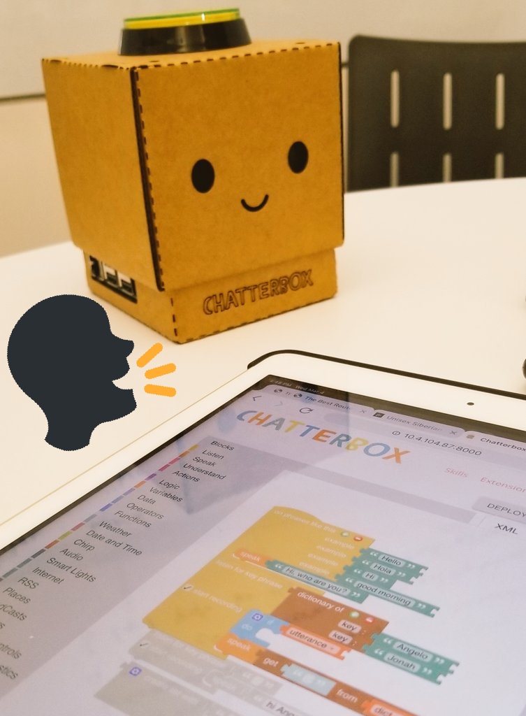 AngBraund's tweet image. I had a fun day at work joining others in teaching this little box of fun some skills #hackweek #blockbasedprogramming #alwayslearning @QLTechnology
