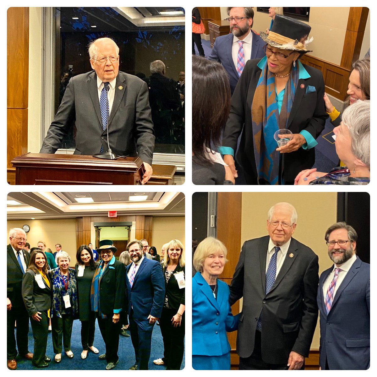 NCHumanities's tweet photo. What an inspiring way to end our advocacy efforts in #WashingtonDC. Thank you @NEHchair, and NC’s @RepDavidEPrice and @RepAdams for addressing the 55 humanities councils at our closing reception. We are grateful for your strong @NEHgov @NEH_FedState support. #HumHill20 https://t.co/7D4k7gv3JF