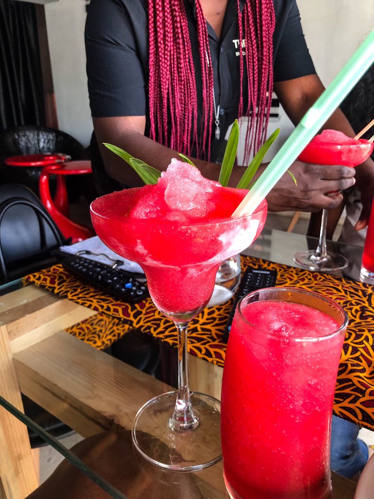 The Colony24 bujumbura st off librevilleWuse 2Abuja———Spin Rice - N2500 (mad o! ) Strawberry daiquri- N2500———Full review on IG : pamsfoodtour