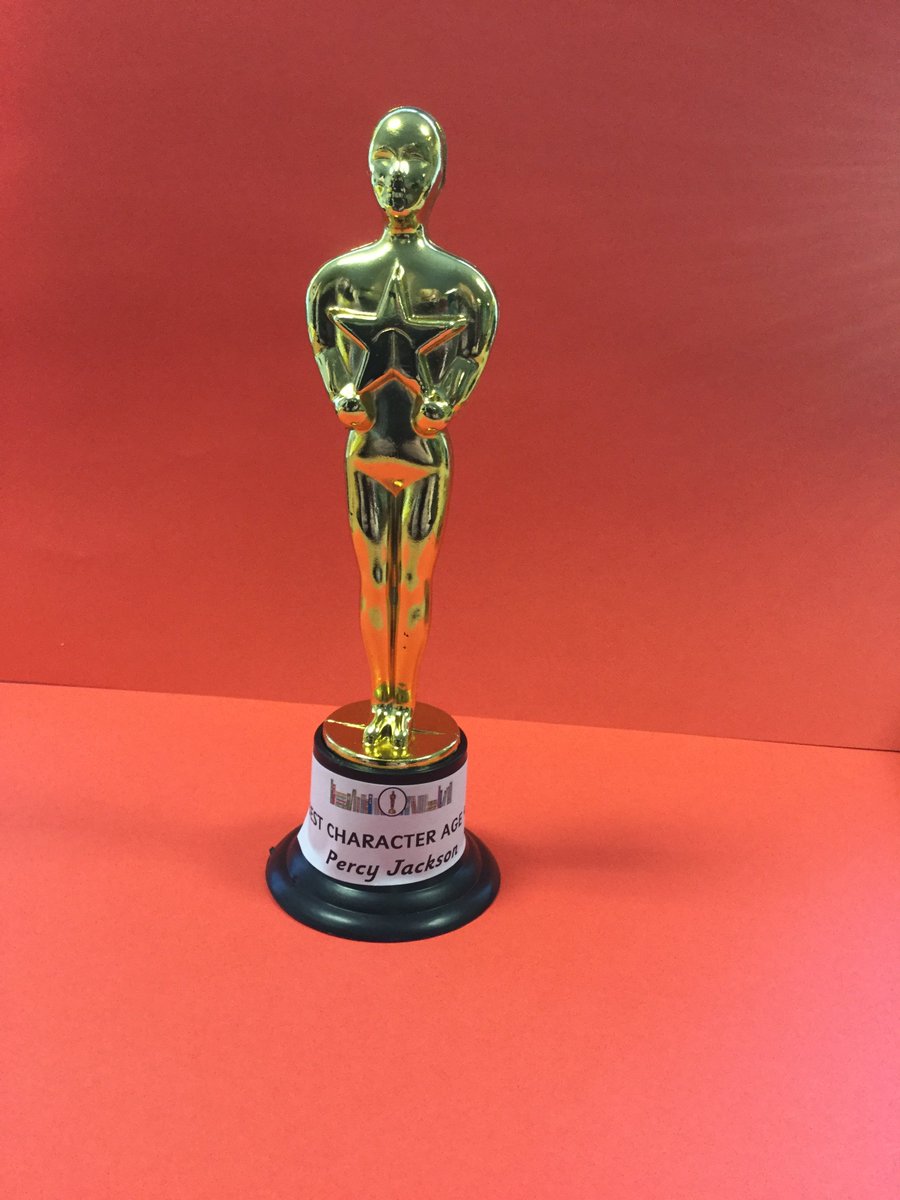 StOswaldsRCgos's tweet photo. .@camphalfblood HOORAY, Percy Jackson has won an #ozcar! For #WorldBookDay2020 we hosted the first ever St Oswald's Book 'Ozcars' and Percy was triumphant in the Age 9-11 Best Character Category! Congratulations! https://t.co/DcZQMv7WWt
