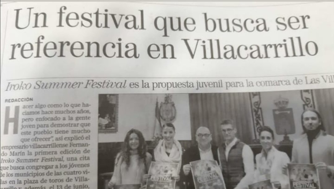 villacarrilloN's tweet photo. #FestivalVillacarrillo
#IrokoHB
#FreePacoCandela
#NoEtnosurSiIroko
Iroko verano festival https://t.co/lXJE68CwBr