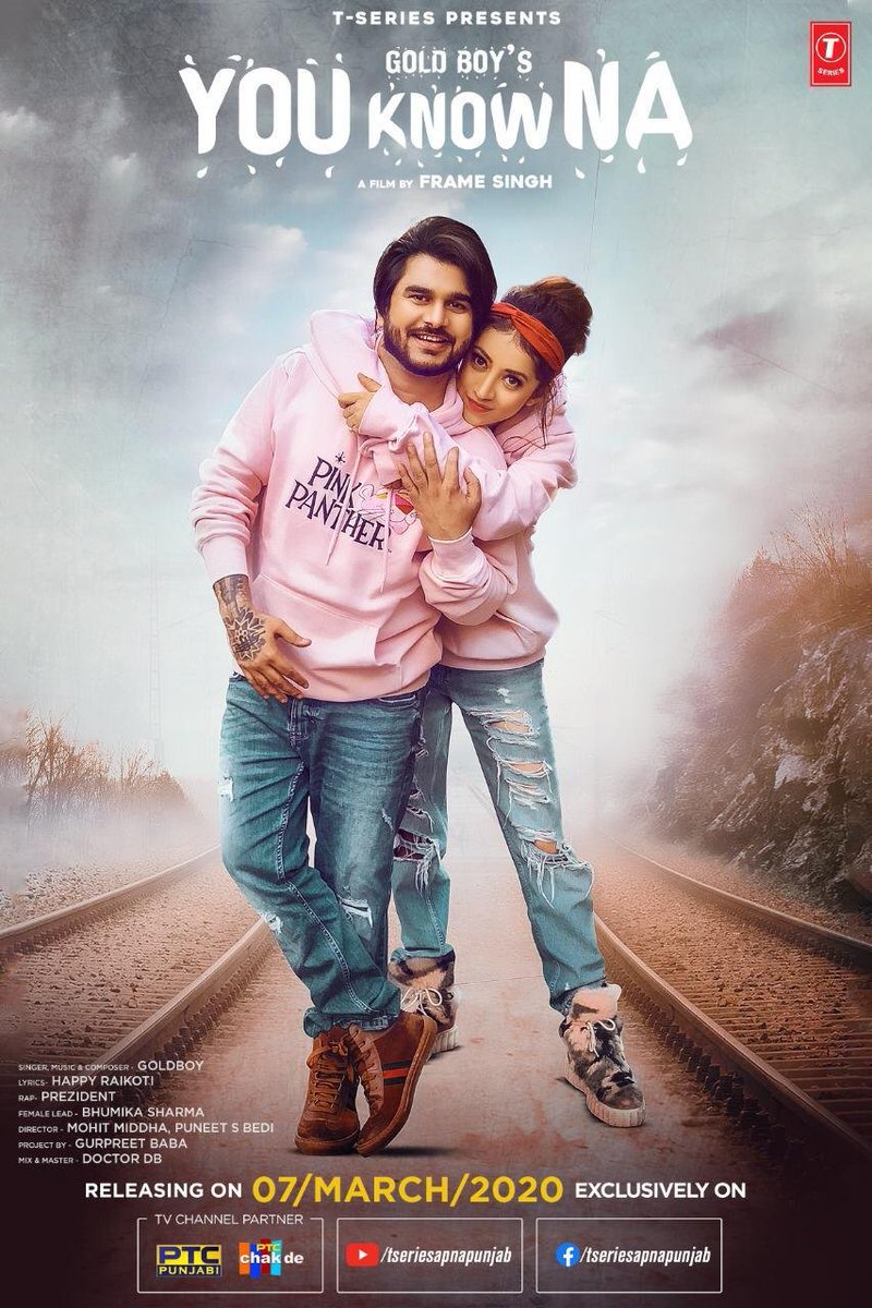 TSeries's tweet photo. First look of #YouKnowNa by #GoldBoy.
Out on 7th March on #TSeriesApnaPunjab.
@PTC_Network https://t.co/tvA5IDkZJi