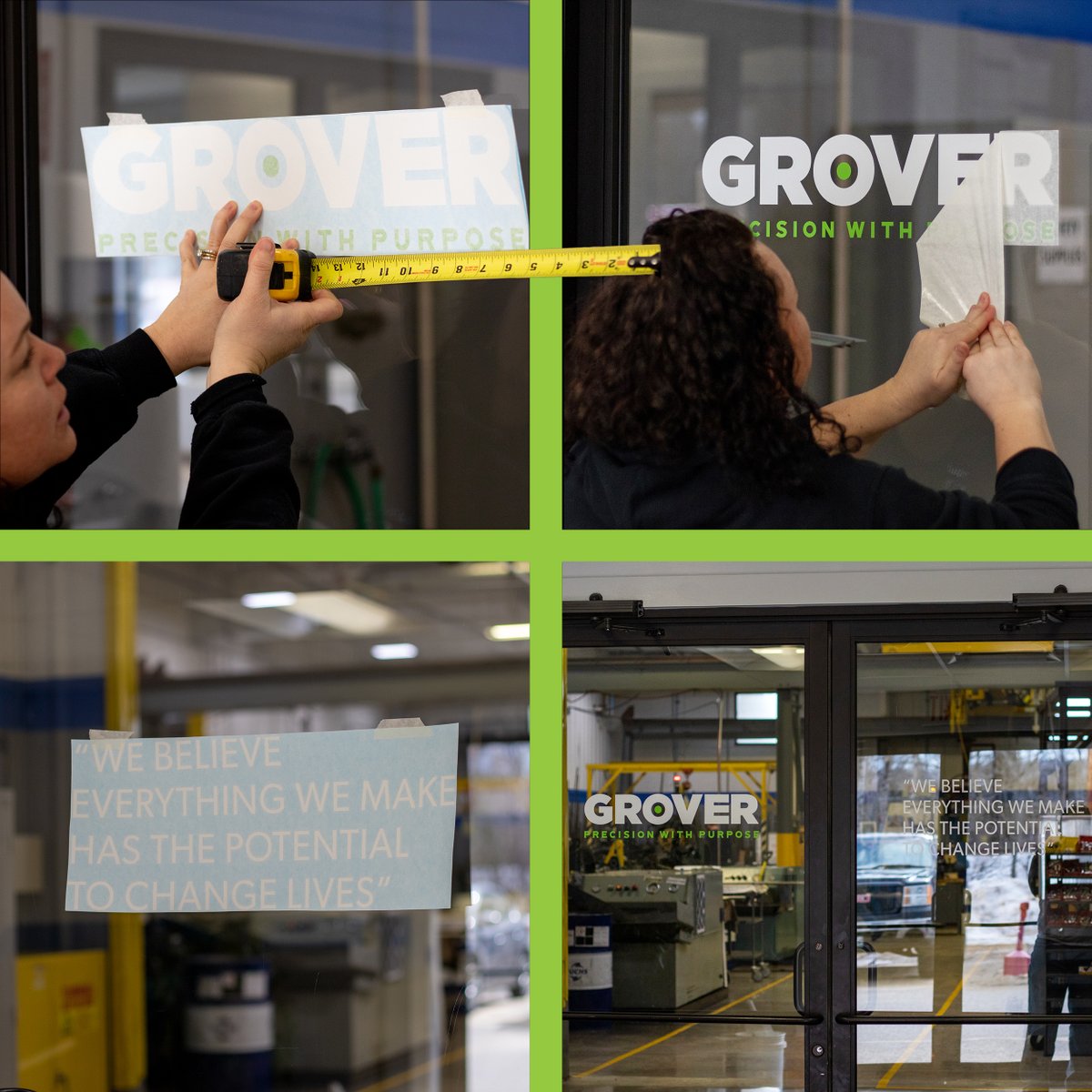 GroverPrecision's tweet photo. Strengthen the brand. Put the whole company on the same path. Lead. The. Way. Thanks to Muddy River Signs of Bridgton, ME for the signage. There's more on the way - we're extremely excited to move forward! #PrecisionWithPurpose #PrecisionBeginsWithPeople https://t.co/4zCwcZmteF https://t.co/7GibNT5yqo