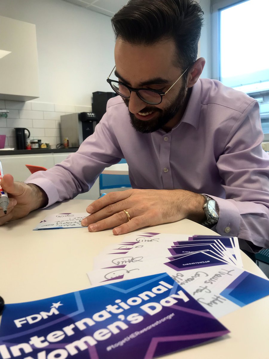 snjaschmdt's tweet photo. Across the week 2nd March - 6th March, FDMers can send a chocolate gift and note to female and male FDMers in their office to give them the recognition they deserve. Our Account Manager Saiid would like to thank not only one, but all colleagues 👏🏻 
#FDMcareers #IWD2020 @FDMGroup https://t.co/jy8yxz39pH