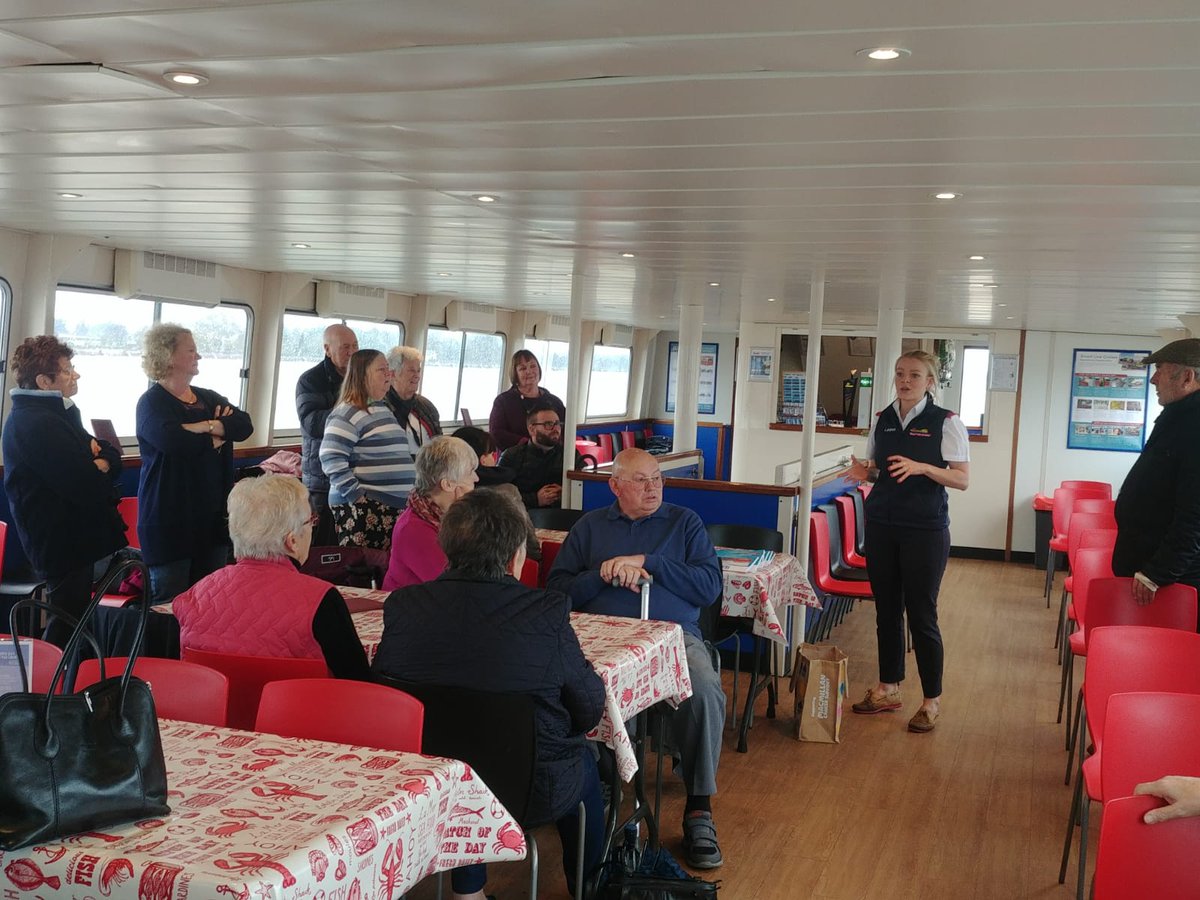 stuartlineexm's tweet photo. Another fab #FamiliarisationVisit for #GroupTourOperators in the #RiverExe aboard Pride of Exmouth this morning! @tlhhotels @datadevon Strong winds and persistent rain didn't stop us from having fun! #AllYearRound #OpenForBusiness #WhateverTheWeather @VisitDevon https://t.co/SYQXGgqZgt