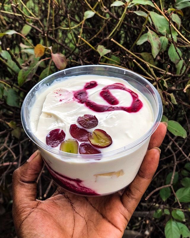 MaubbyspurpleboxMaitama Amusement park.————Greek Yoghurt parfait N1500——-My new favorite thing. I think i might just be addicted! It taste sooo good and healthy