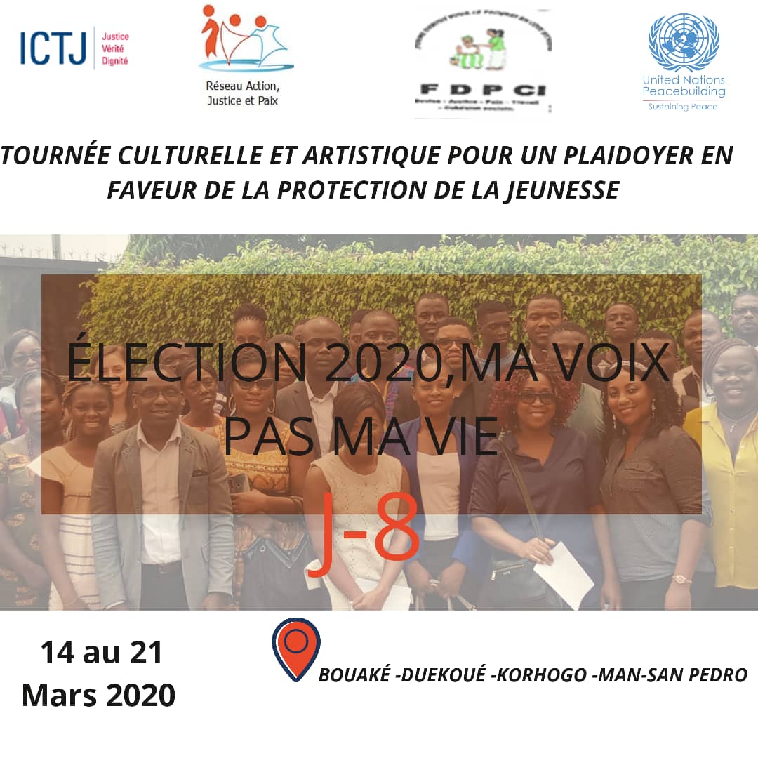 CivRajp's tweet photo. Plus que 8 jours avant les débuts de la tournée dans les villes de Bouaké, de Korhogo, de Duekoué, de Man et San pedro.
Si vous êtes populations de ces 5 villes, Restez mobilisés dans la periode du 14 au 21 Mars. 
Élection 2020, ma voix pas ma vie. @GoldenBAMBA @DidierGbery https://t.co/JkSRAQXqch