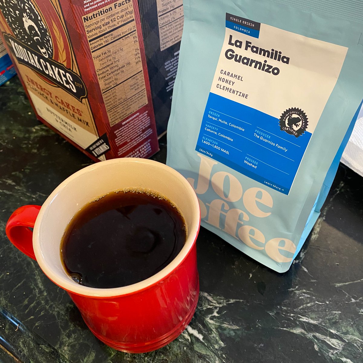 Joe Coffee La Famailia GuarnizoThe best coffee by one of my favorite NYC roasters. An absolute delight. Can’t get enough of it!