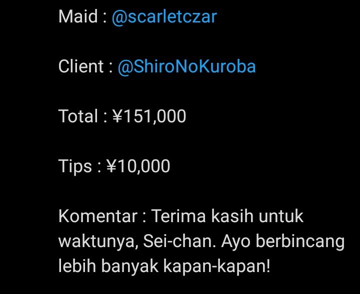 ShiroNoKuroba's tweet photo. @HMCPayment https://t.co/CqZBAmyrMo